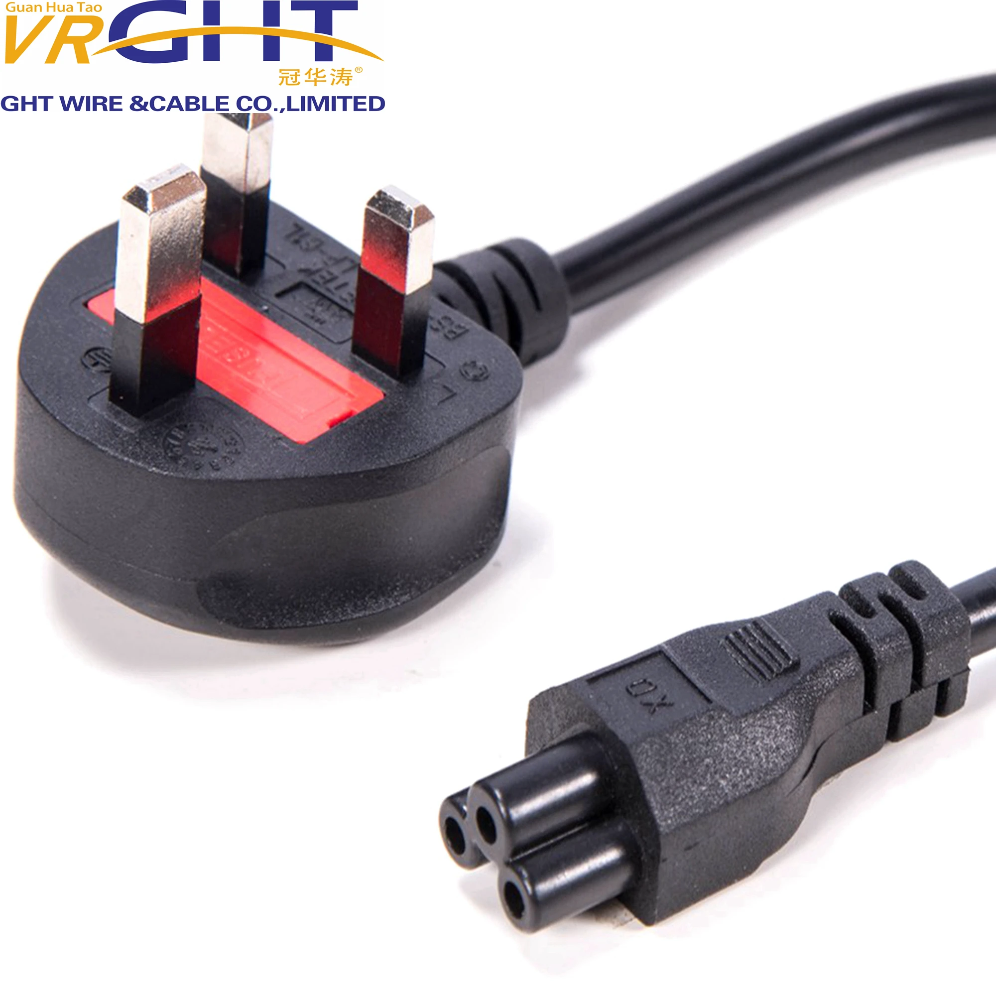 High Quality UK standard Power Cord AC Cord AC cable with C13