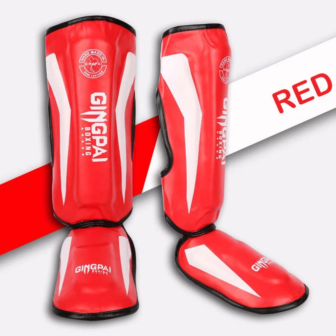 muay thai shin Guards kick boxing Custom Design Thai shin instep guards for combat fighters fan