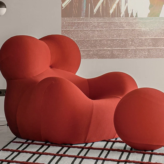 Modern design floor recliner sofa chair lazy fabric lounge accent living room chair