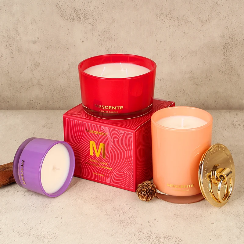Mescente Unique  Wholesale Candles Scent Scented Candle Jar Oil Fragrance Luxury With Box Packing