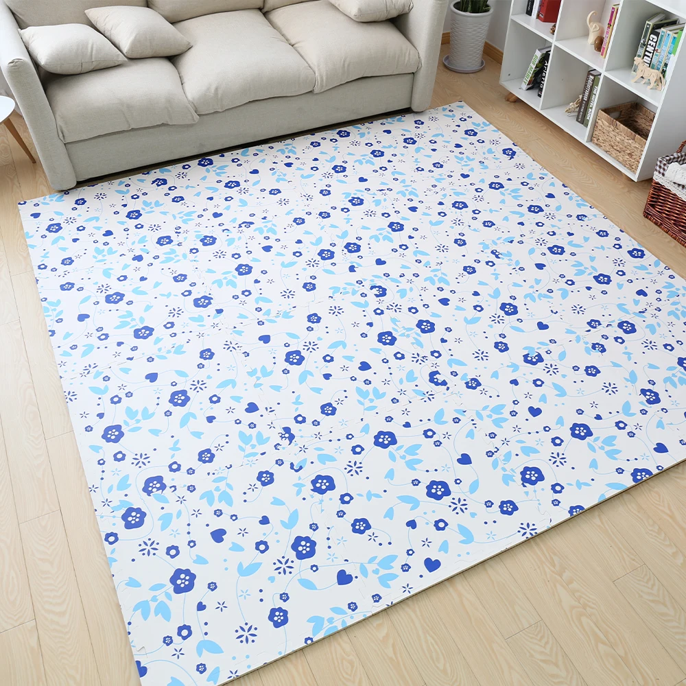 30cm 60cm thickness 1.2cm waterproof baby play floor tatami eva foam Color printed puzzle mat for kids soft eva