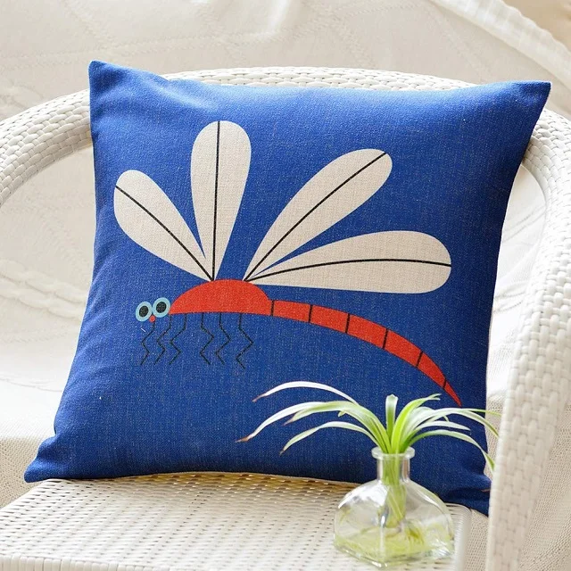 100% Cotton Printed Square Pillow Covers Home Decore Throw Cushion Cover Top Selling Custom Satin Pillowcase Stylish Comfortable