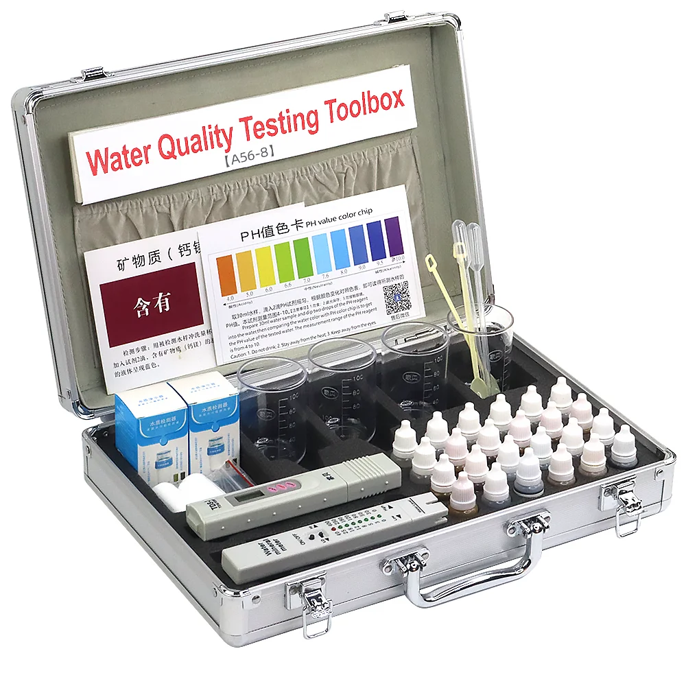 Factory direct wholesale pool and drinking water quality testing kit for sale/Water quality analyzer test kit