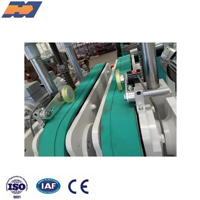 Double rubber belt running Plastic extruder profile Double haul off machine
