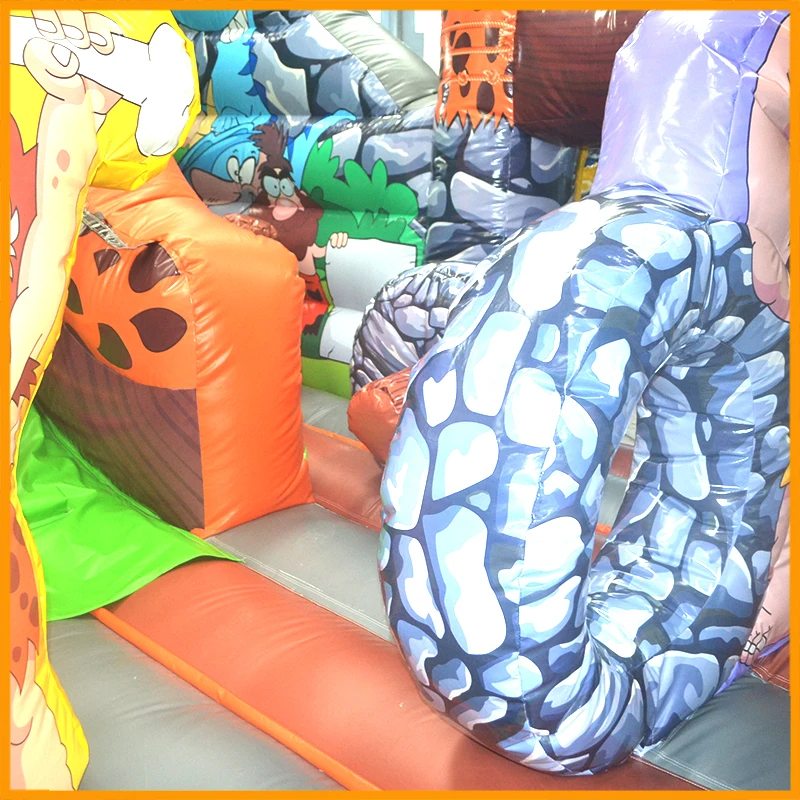 Kids primitive theme inflatable bounce amusement park playground