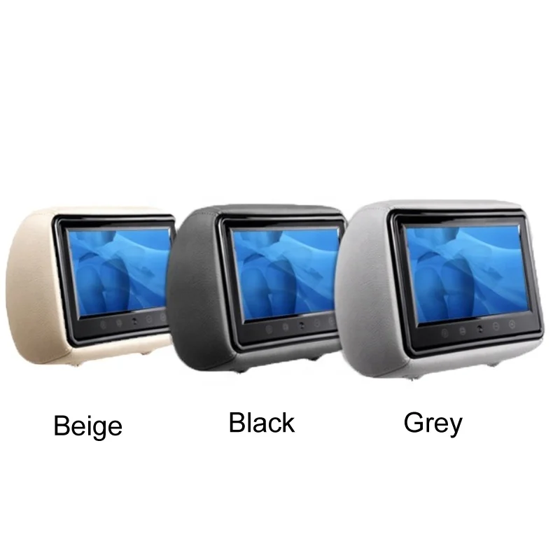 9 inch 12V AV Input Car TV Monitor Back Seat Headrest LCD Pillow Head Stand Monitor Display In car Entertainment Leisure