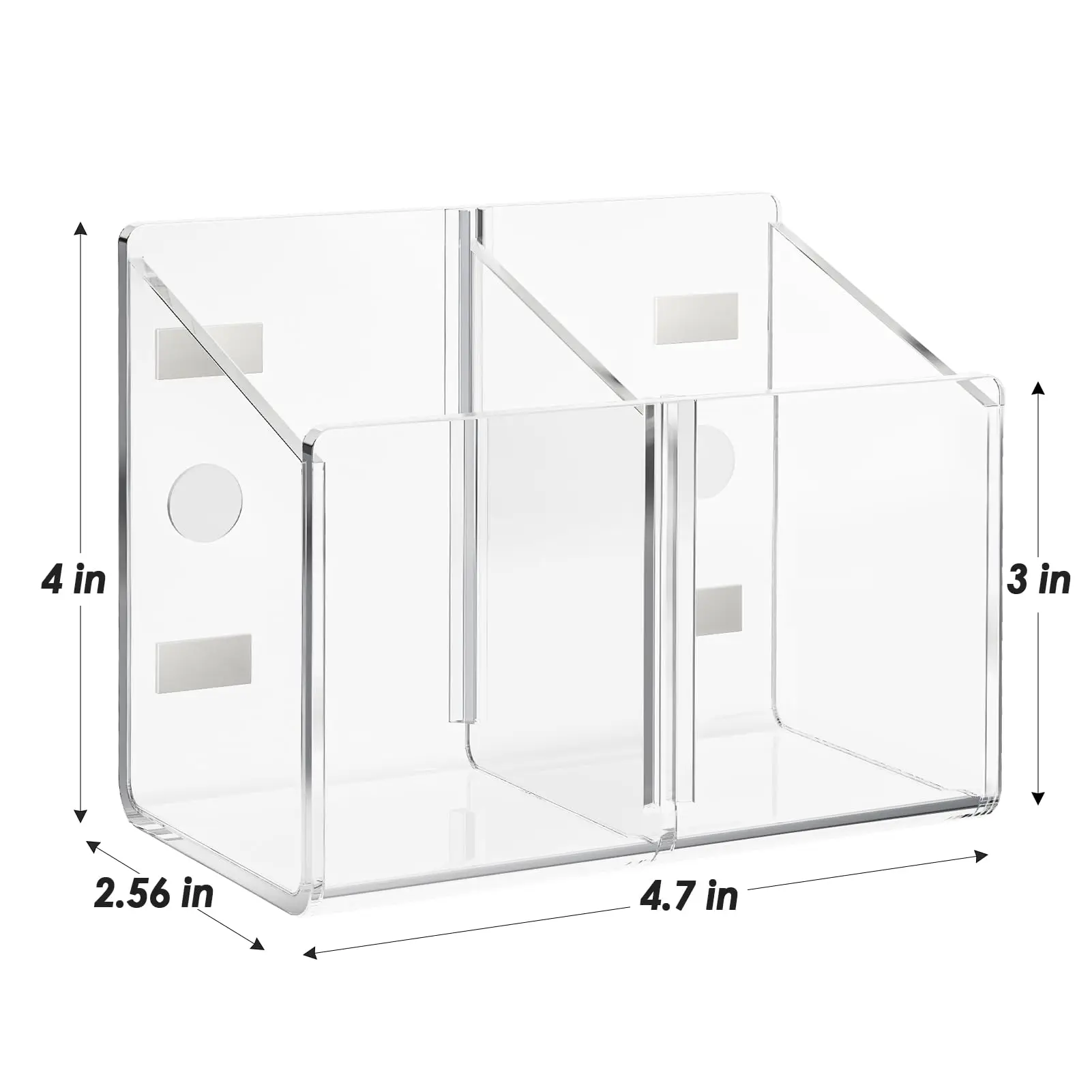 Magnetic Clear Dry Erase Marker Holder Refrigerator Whiteboard Wall Storage Cabinet Organizer Acrylic Magnetic Pen Holder