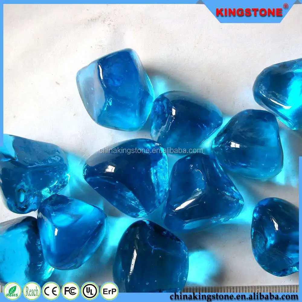 Short delivery time glass pebbles for fish tank decoration, hot sale white pebble stone garden