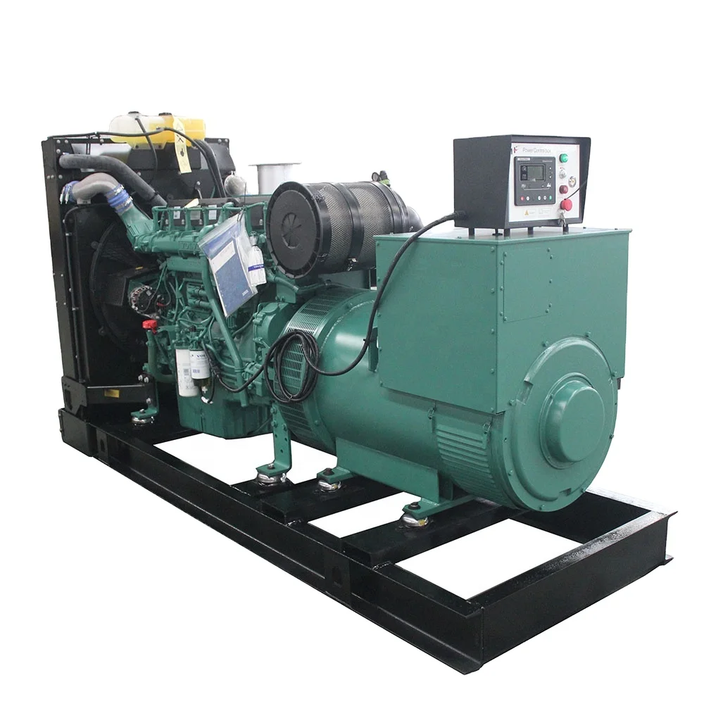 global warranty volvo penta engine with brushless alternator generator 250kw diesel power generator set