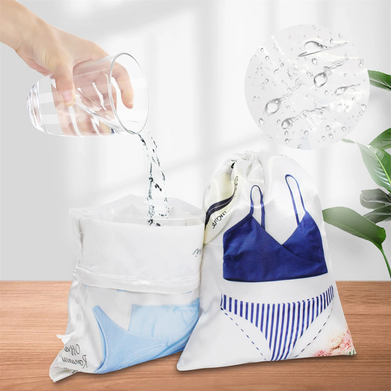 Custom Logo Promotional Drawstring Backpack Recycled Inside Waterproof Travel Sports Drawstring Bags Low MOQ