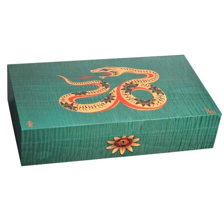 Роскошная деревянная Подарочная коробка для сигар серии зодиак, индивидуальный логотип, коробка для сигар, уникальные деревянные упаковочные коробки для сигар