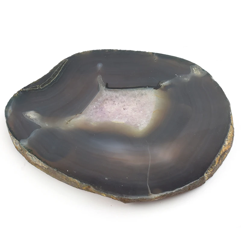 Natural Mineral Semi Precious Stone Hand Carved Realistic Agate Amethyst Geode Crystal Embryo sculpture