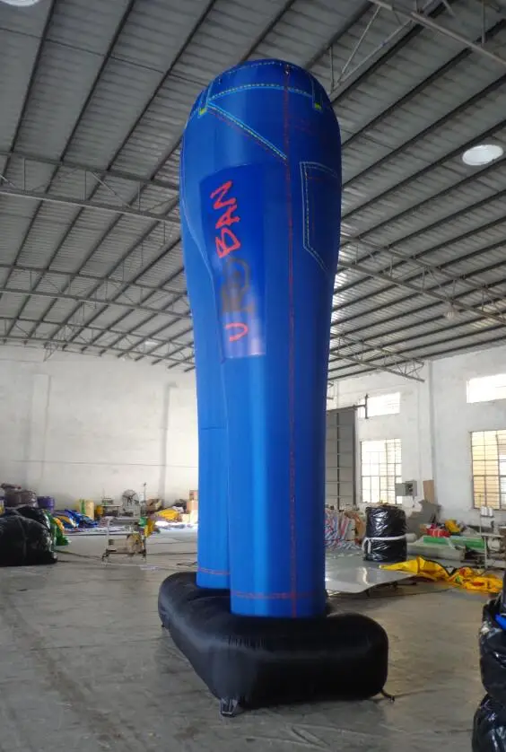 Clothes shop advertising 4 meters tall latex inflatable pvc pants for sale