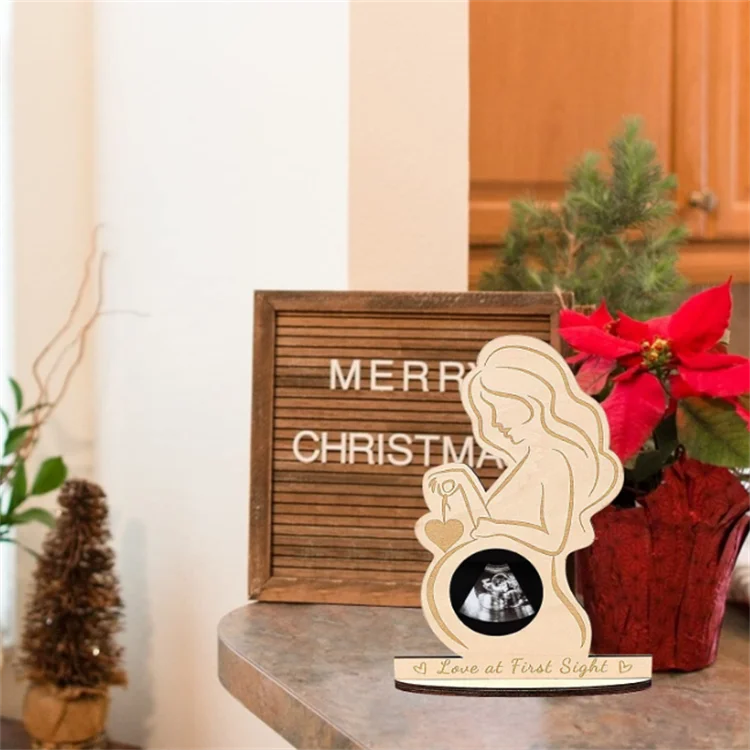 Baby First Photo Ultrasound Frame Sonogram Frames Pregnancy Wood Photo Frame Baby