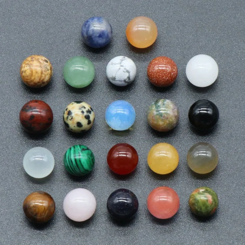 High Quality 8/10/12 mm Mini Sphere Undrilled Natural Healing Stone Beads Rose Quartz  Nonporous Beads for Jewellery Making