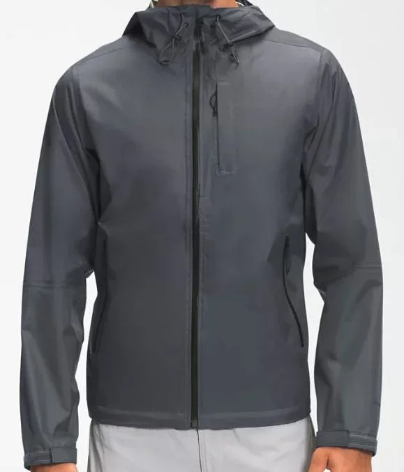 Outdoor Colourful Durable Water Repellent Men Jacket with Adjustable Cap