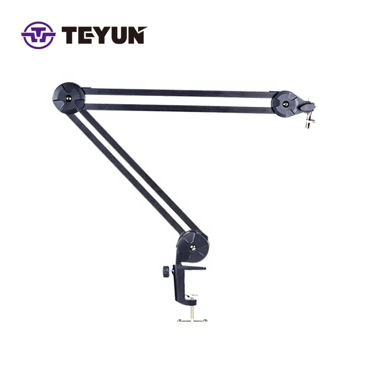 TEYUN Factory price music recording accessories Professional Desk Microphone Arm Stand holder recording studio equipment