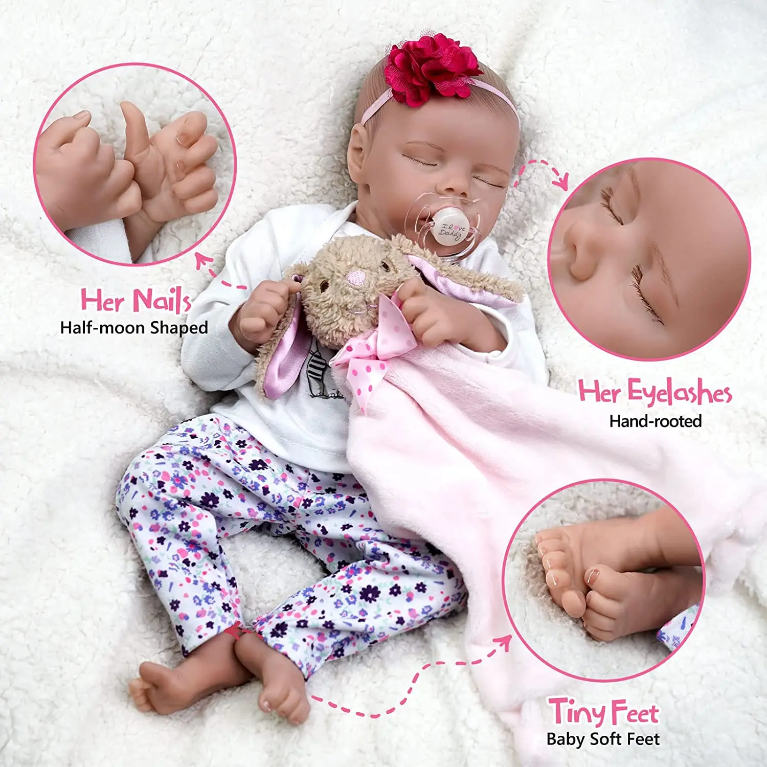 Wholesale realistic 17 inch Twin Sister Reborn Baby Doll Girl Toy Real sleeping live Bebe Reborn Reals Doll