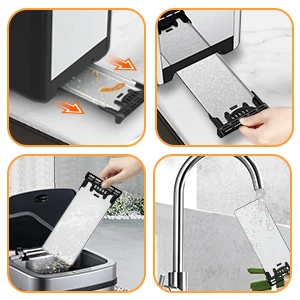 Hot sales 2 Slice Black Bread Toasters with Stainless Steel Decoration