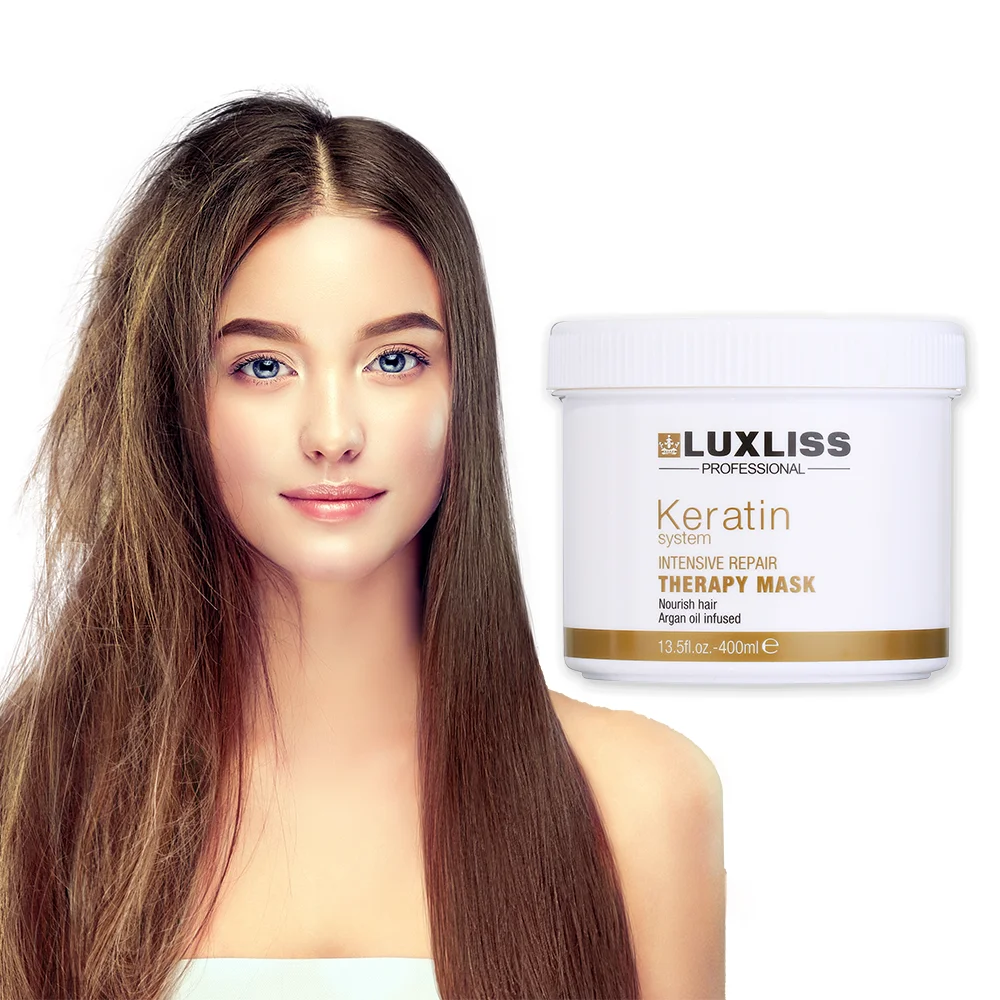 LUXLISS Private Label Профессиональный салон Лучший органический глубокий ремонт увлажняющий кератин Гладкий маска для волос