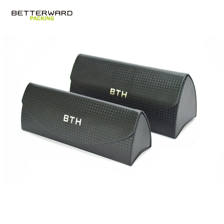 PU leather hard sunglasses case Eyewear Custom Logo Glasses case packaging