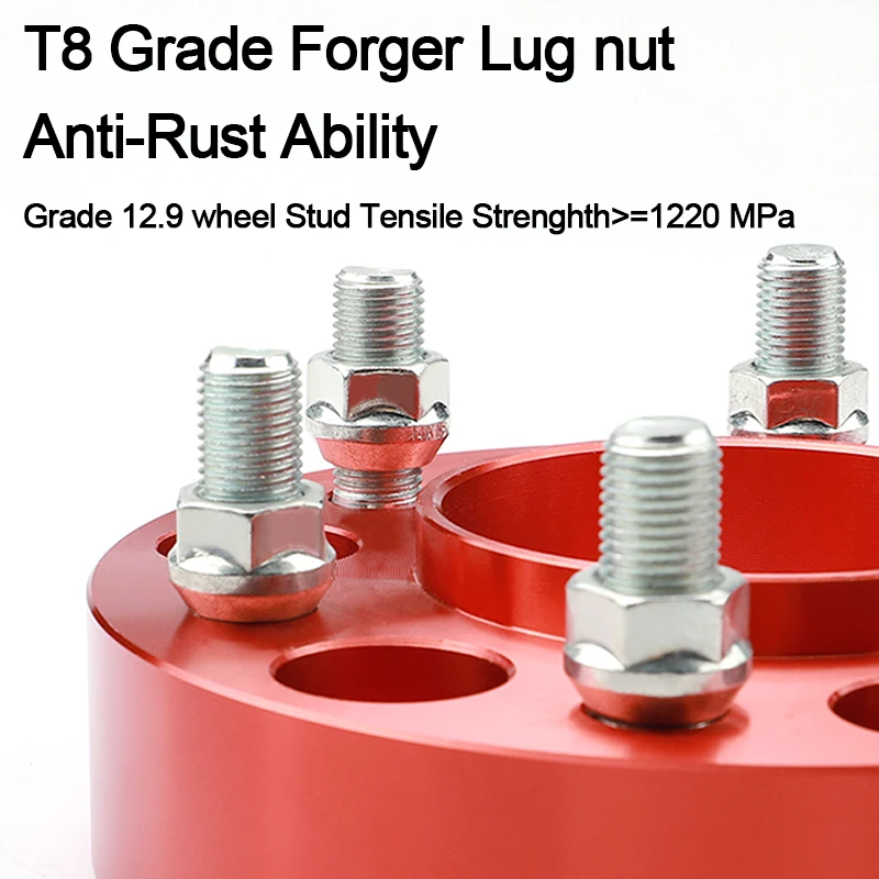 SM Custom 4 5 6 8 Lugs Aluminum Alloy Car Hubcentric Adapter Studs Forged Wheel Spacers