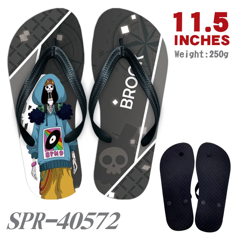 One Pieces cartoon slippers Luffy anime Flip-flops Clip slippers Sandals Home shoes Beach shoes