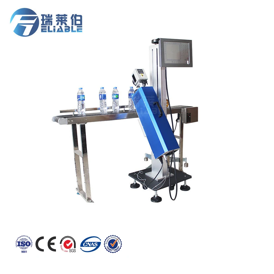 Laser Printing Code Machine 35kg Energy Efficient Plastic Bottles Portable Date Printer