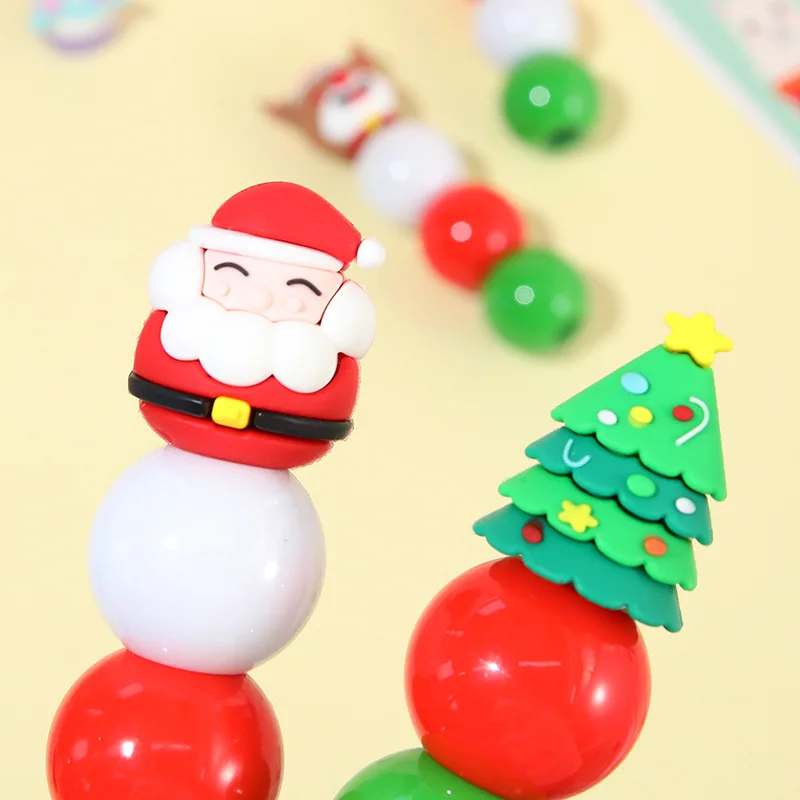 3 color Cute Christmas tree Highlight Pen Set Painting Fluorescent Highlighter Marker Pen For Kids School Stationery Gifts