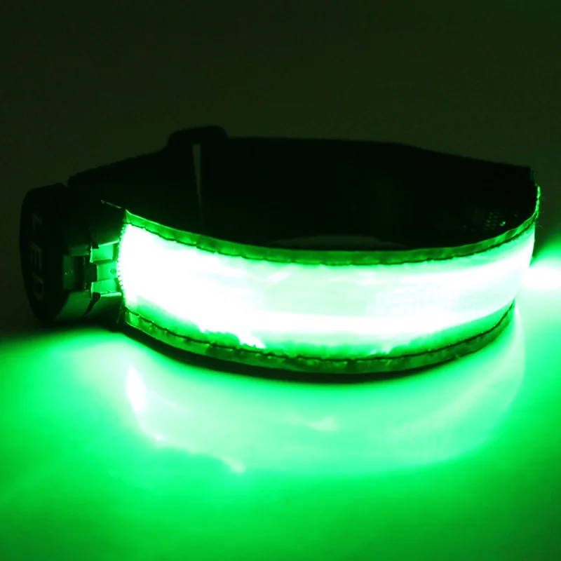 Factory wholesale LED glowing armband and wristband for sport at night