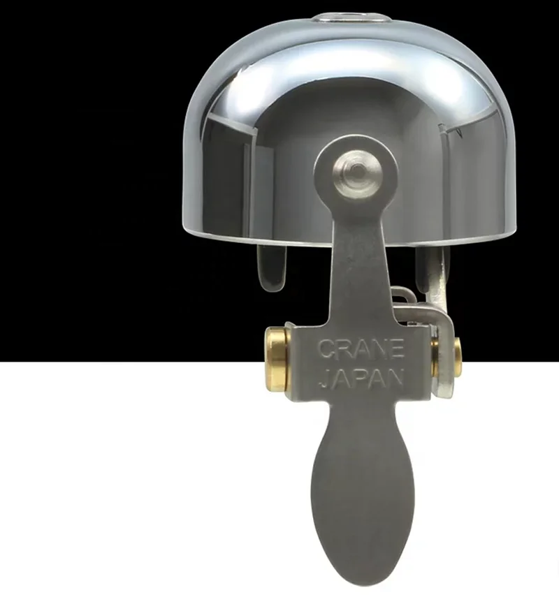 Crane E-ne bell co Japanese  unique  Chrome Plated  Bicycle Small  Brass Bells  for sale