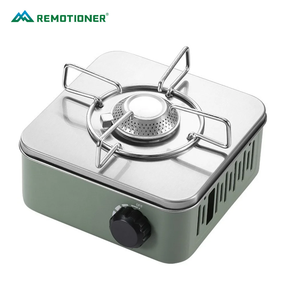 Camping Picnic Emergency Portable Butane Cookware Stove Small Square Mini Cas Stove