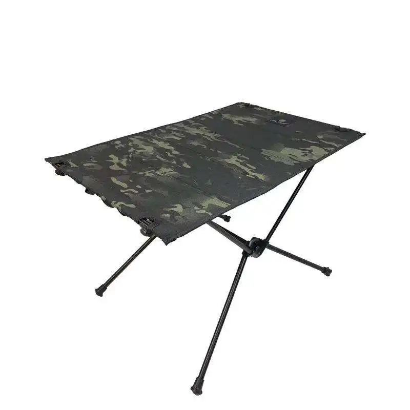 Outdoor Stainless Steel Folding Dining Poker Table Lightweight Hiking BBQ Beach Camping Foldable Backpacking Table Small Folding