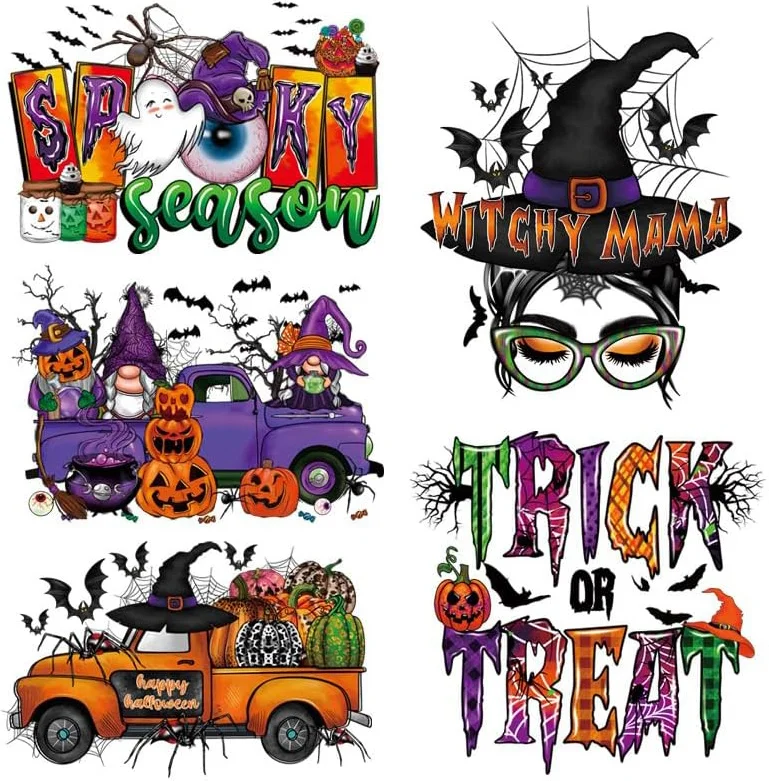 Наклейка на Хэллоуин, печать на термопластинах