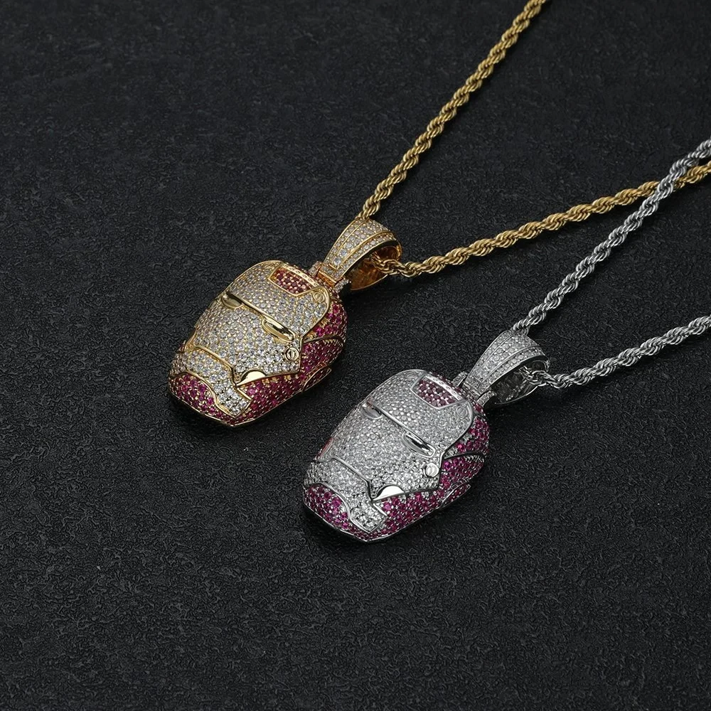 Fashion Hiphop Jewelry  Chain Cubic Zirconia With  Clasp Custom  Necklace Pendant