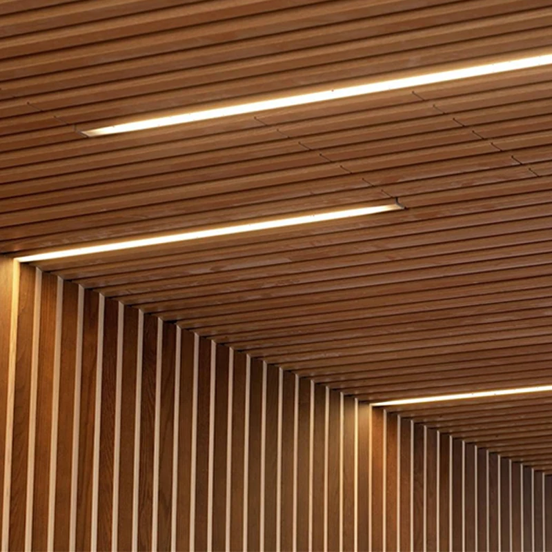Non-Toxic Square Timber Tube Interior design Wpc Conference Centers Timber Tubes WPC Partition Wall