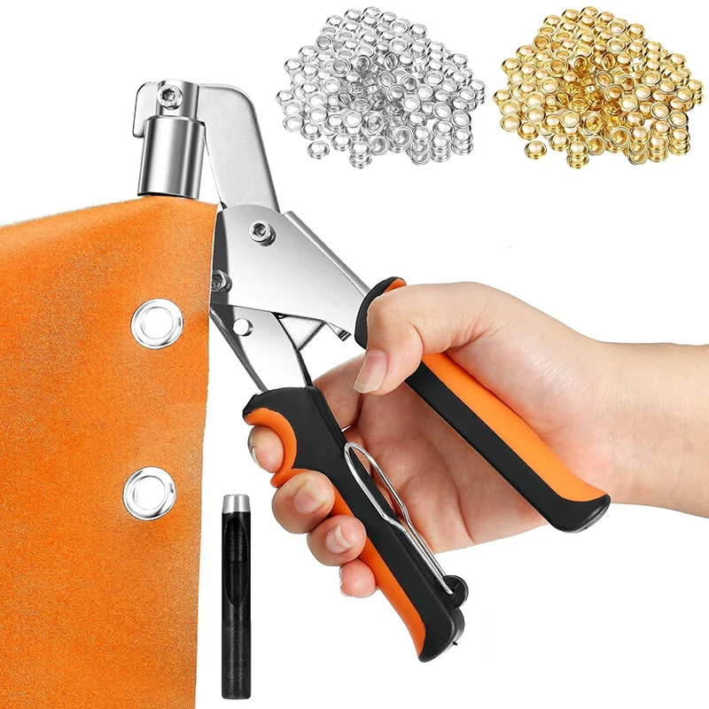 Portable Effortless Handheld Installation Eyelets Button Pliers Leather Rivet Buckle Inner Size 6/8/10 mm Metal Hole Hand Tools
