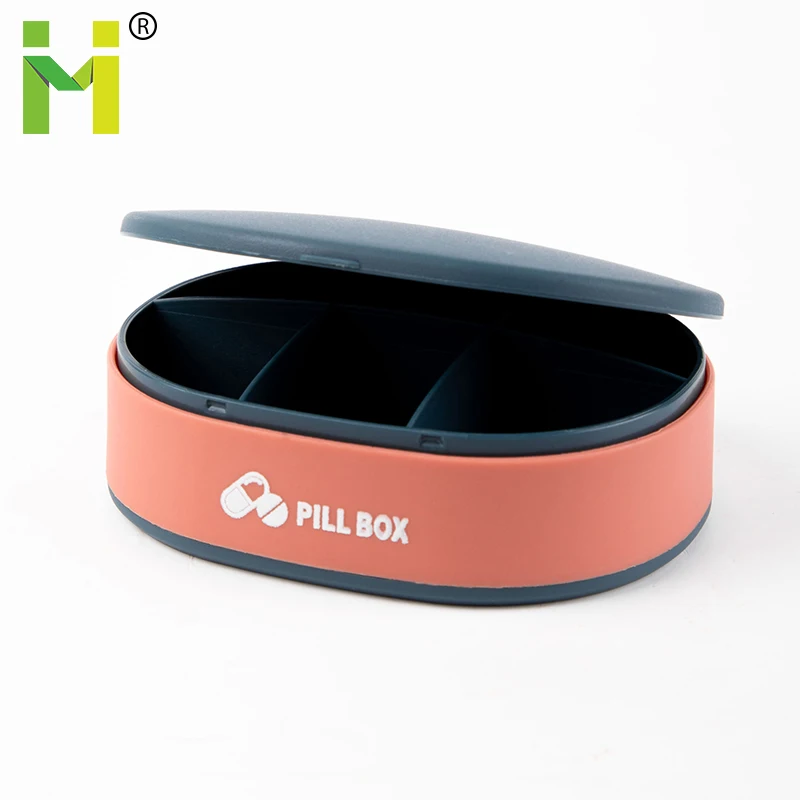 Wholesale Small Travel-Suitable PP Pocket Plastic Medicine Case 6-Case Pill Storage Boxes