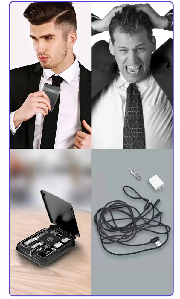  Прямая продажа с завода budi oem оптовая CE FCC RoHS одобрено 3 в 1 usb-кабелями/сим-комплектом/5 Вт Беспроводное зарядное устройство для
