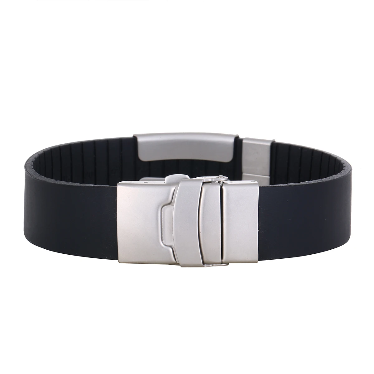 21cm Promotion Gift Rubber Colorful Wristband bracelet for croc charms children adjustable silicone charm bracelet