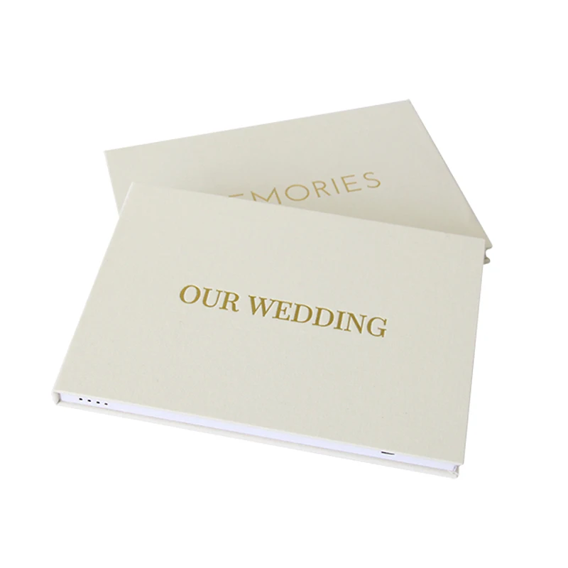 Our Wedding  linen video book with 7 inch HD IPS LCD screen hardcover  video brochure gift greeting card