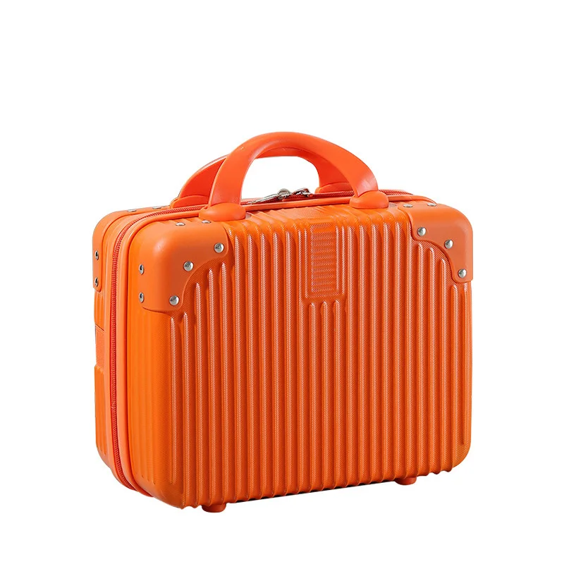 Wholesale Hand Luggage Suitcase Suitcase 14 Inch Travel Train Case Portable Bag Cosmetic Brush Organizer Storage Bag Makeup Box
