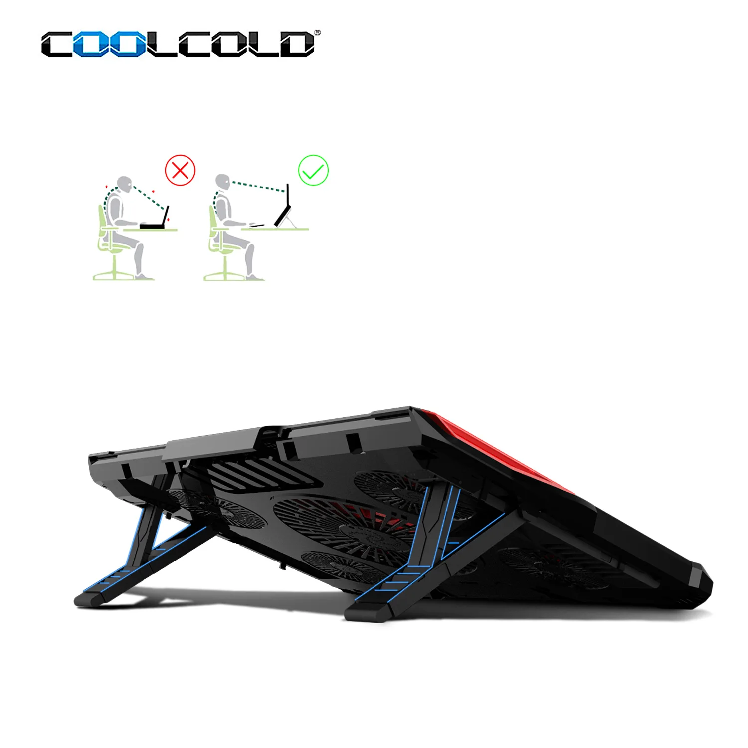 Double usb port amazon best seller laptop cooling pad 17 inch gaming notebook cooler stand