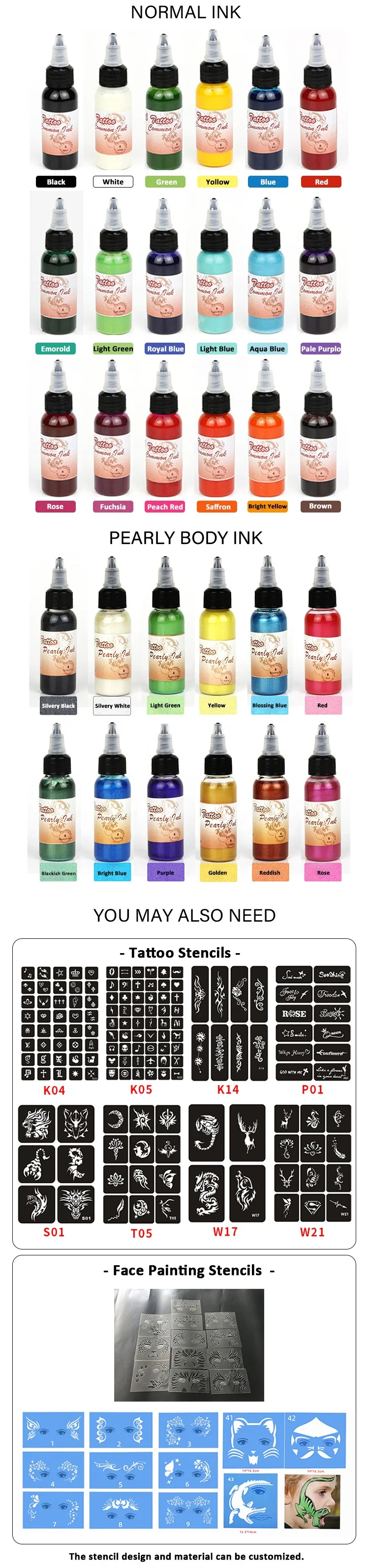 12 Colors Art Halloween Party Fancy Dress Party Makeup Professional Airbrush Painting Kit