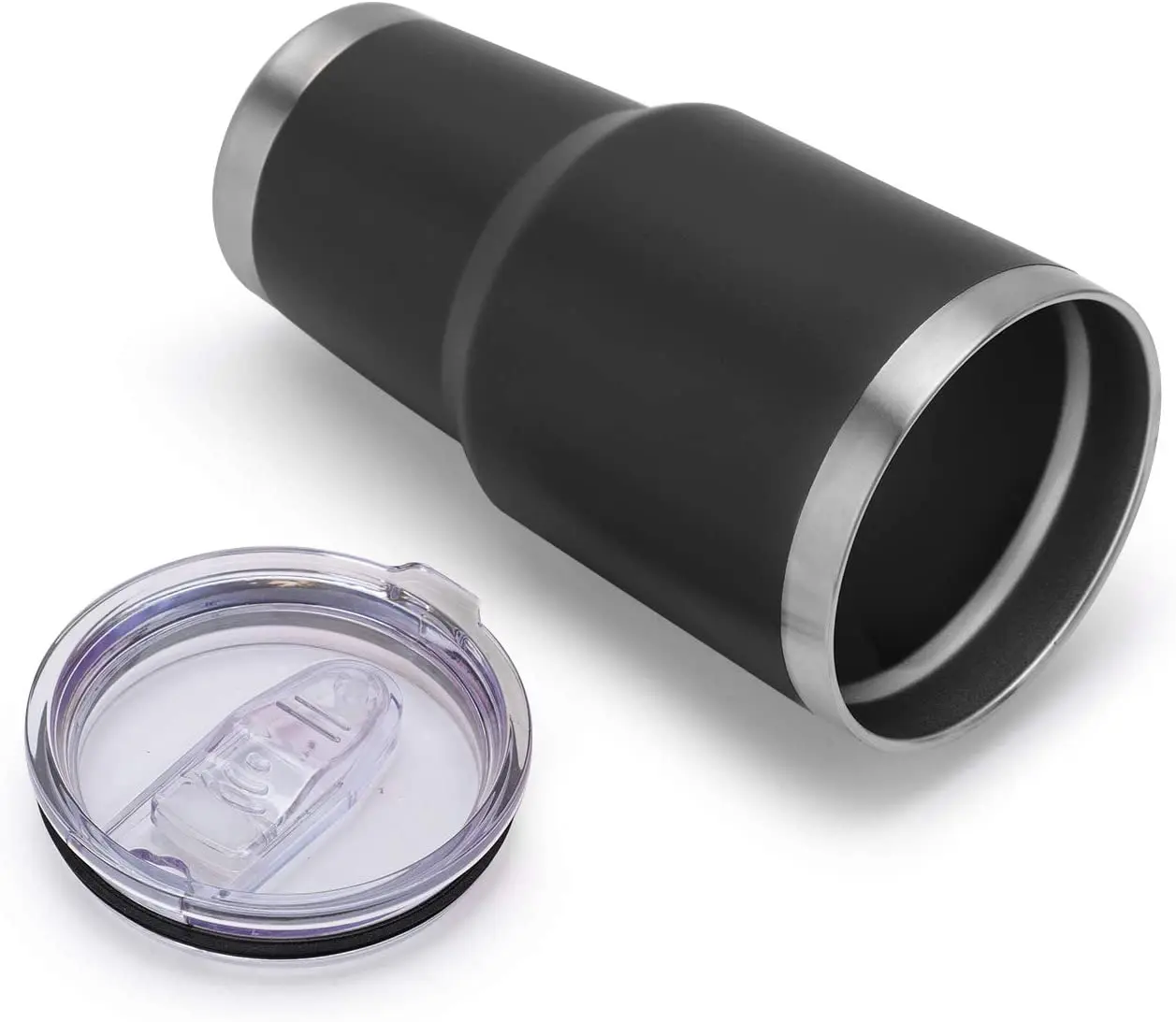 Double Wall Vacuum 30 oz Hot Tumbler Stainless Steel Insulated Travel Mug with Straw Slider Lid with Cleaning Brush