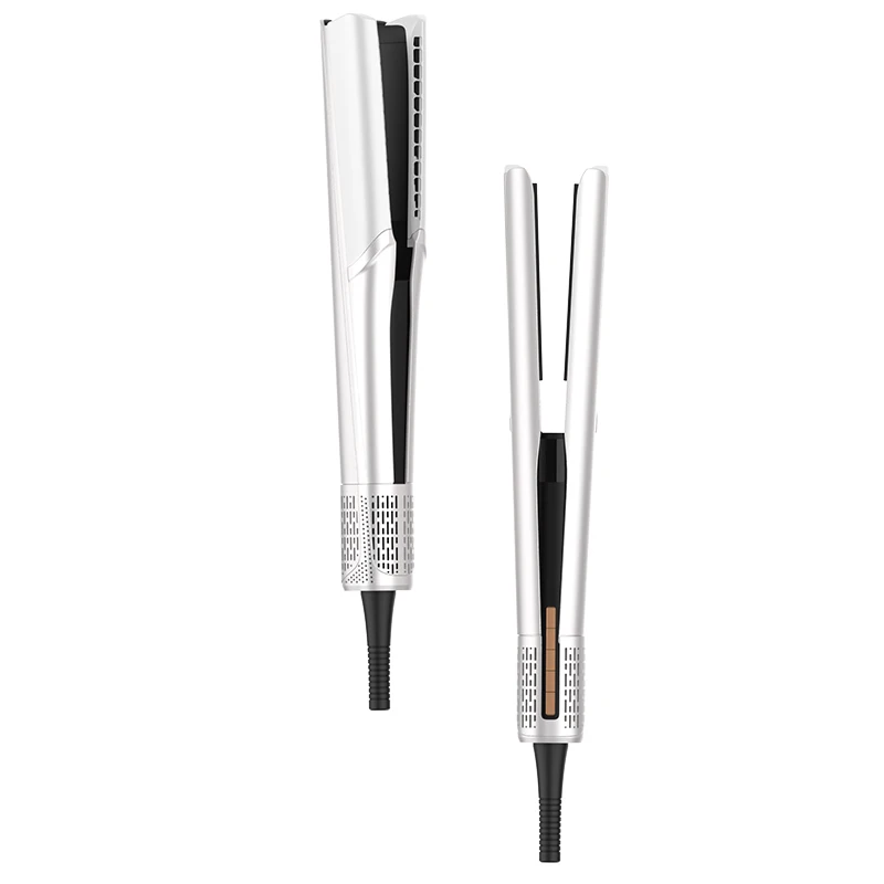 2024 Hairdressing Black Tech Air flow Ionic Hair Straightener Air System Straightener