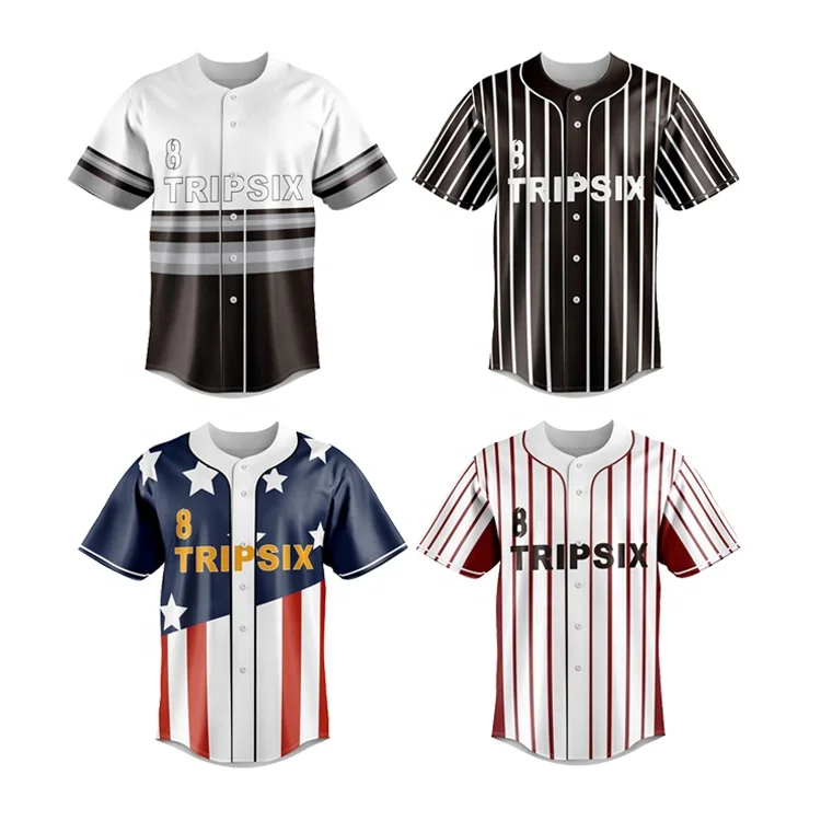 Custom Design Sublimation High Quality Baseball Jersey Shirt