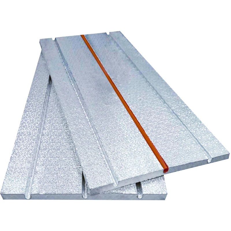 aluminum foil xps insulation board XPS Grooving Aluminum Floor Heating heat resistant insulation foam xpe foam heat insulation