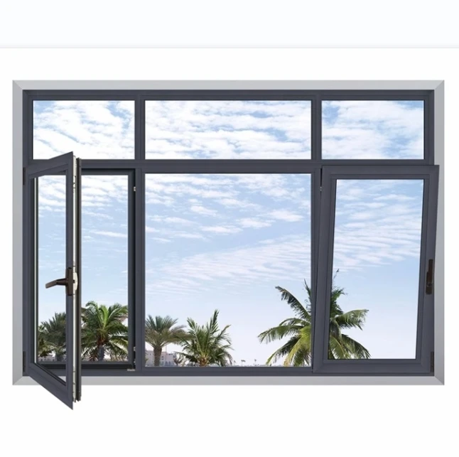 Double Glazed Insulated Glass Casement Windows Thermal Break Aluminum Window