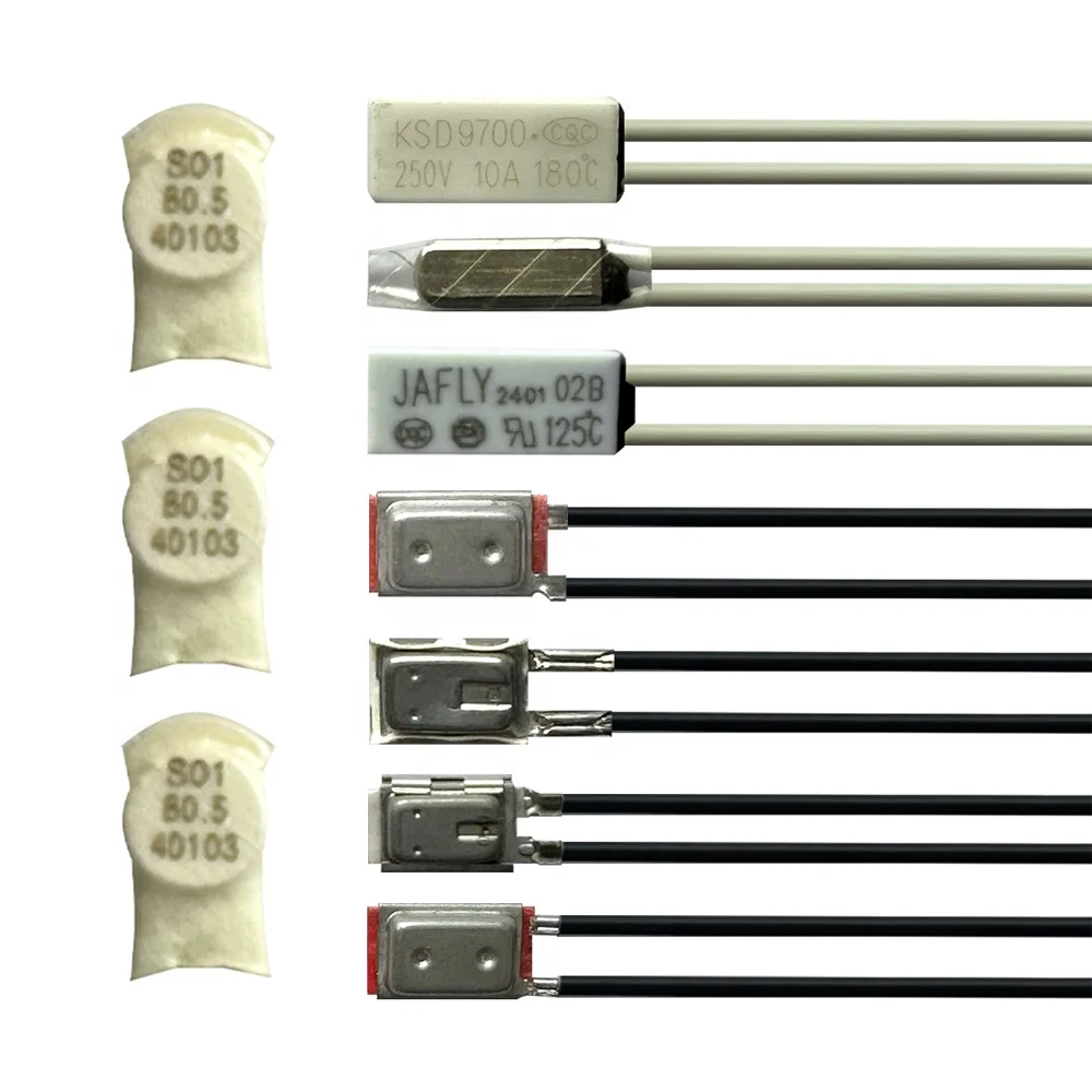 JIHUI Replace Overload Reset Temperature Switch Thermal Cutoff Switch Thermnal Cutout Switch for Fan Motor